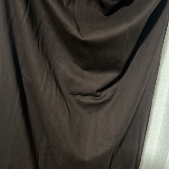 J jill chocolate Brown skirt two piece set top L and skirt XL - Picture 6 of 7